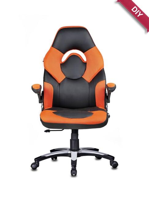 Adiko Systems Orange & Black Stylish Gaming Chair