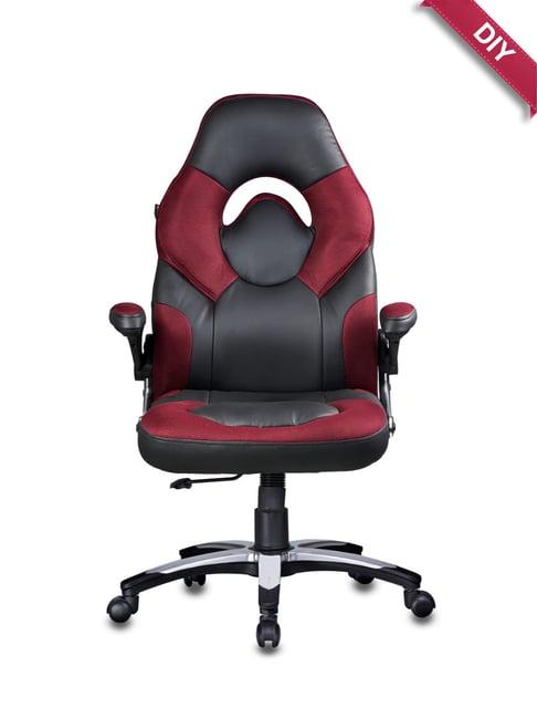 Adiko Systems Maroon & Black Stylish Gaming Chair