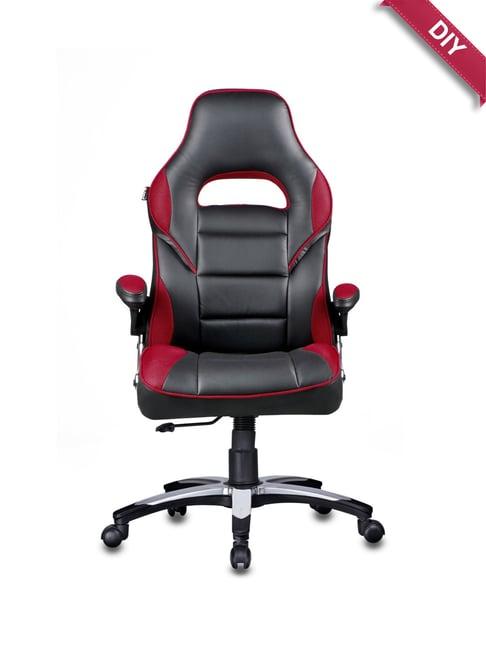 Adiko Systems Red & Black Stylish Cushion Back Gaming Chair