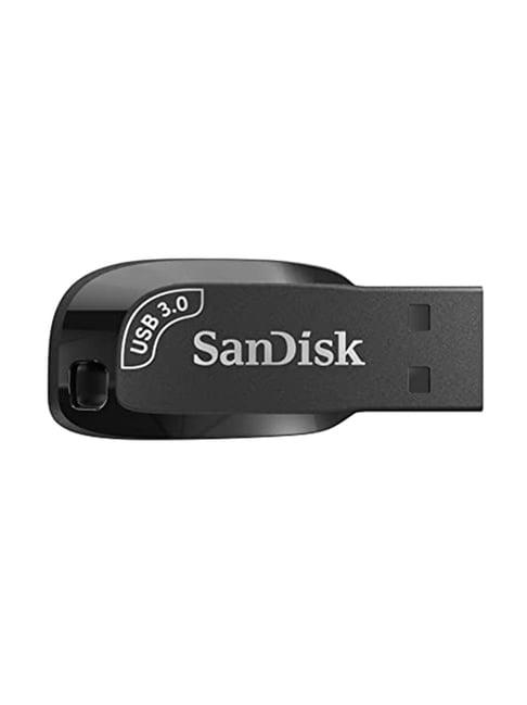 SanDisk Ultra Shift USB Flash Drive USB 3.0, 100MBps R, 256GB (Black)