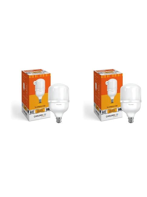 KOLORS Keeto Bulb B22 6500K 50W Pack of 2 - Cool White