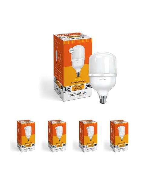 KOLORS Keeto Bulb B22 6500K 50W Pack of 5 - Cool White