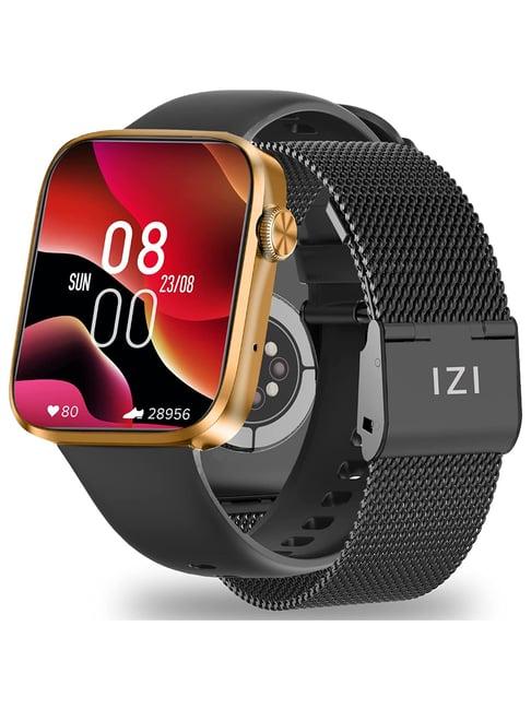 IZI SmartPro 1.9 inch PPI 326 UHD Smartwatch with 2 Premium Straps Included Steel + Silicone