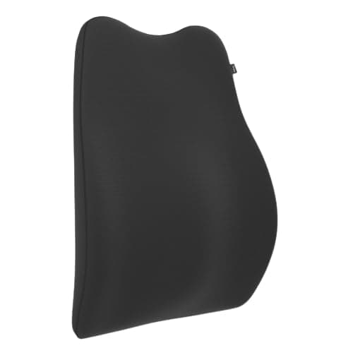 Frido Foam Car Backrest Cushion for Lumbar Support & Back Pain Relief While Driving | Orthopedic Car Seat Cushion for Comfortable Long Rides | Complete Spine Alignment | Extra Leg-Room Design | Black