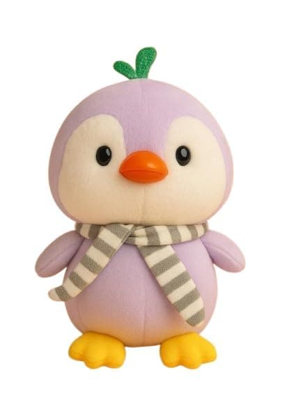 HUG 'n' FEEL SOFT TOYS Penguin with Scarf 20cm Plush Toy | Stuffed Animal | Ultra Soft, Huggable & Cuddly Gift for Kids, Girls, Boys | Perfect for Birthday, Valentine's Day
