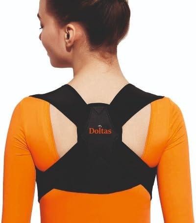 DOLTAS Clavicle Support – Posture Corrector Belt for Men & Women | Back Support Belt | Shoulder Support Belt for Shoulder Fatigue Relief & Upper Back Pain (Universal Size)