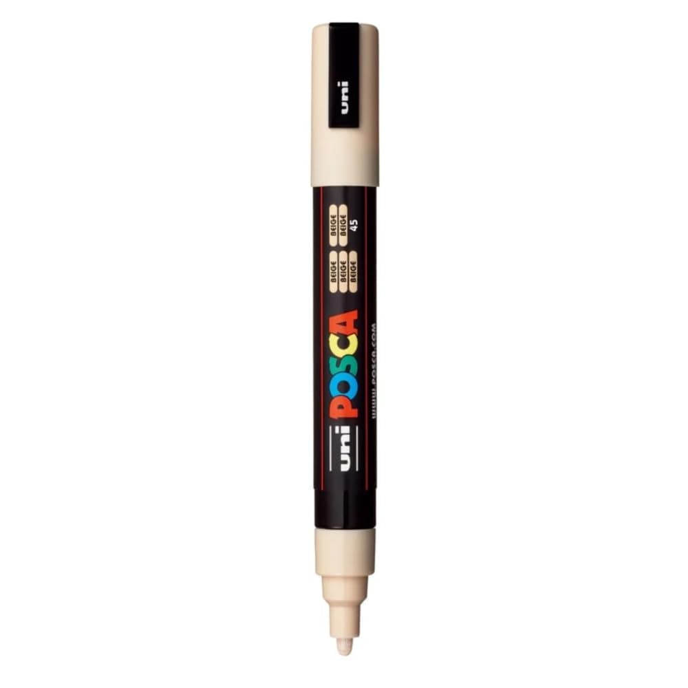 POSCA PC-5M Marker | 1.8-2.5 mm Bullet Shaped Tip (Beige Ink)