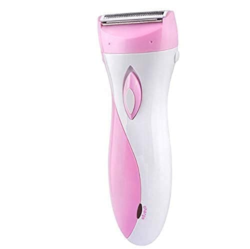 Dealsure Hair Removal Machine | Rechargeable Double Razor for Underarms, Bikini Line, Hands & Legs | Gentle Bikini Trimmer For Woman | Cordless & Portable | White & Pink
