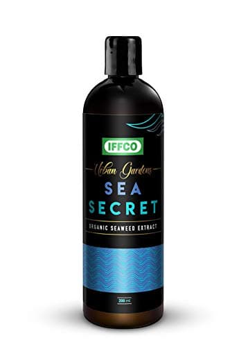 IFFCO URBAN GARDENS - 200 ML - Sea Secret - Seaweed Extract Liquid Concentrate - Organic Fertilizer & Growth Promoter for Plants, 100% Water Soluble