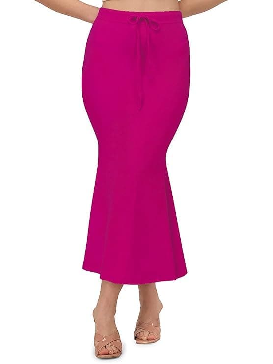 ALYNE Saree Shapewear Petticoat for Women, Women's Blended Saree Shaper Pink