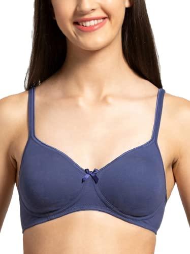 Jockey Women's Cotton Non-Padded Wirefree Everyday Bra 1722_Deep Cobalt_36C