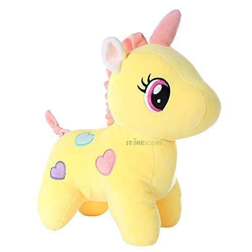 Storescent Soft Toys for Kids, Stuffed Animal Plush Soft Toys for Boys and Girls | Unicorn Plushie Toy (Unicorn Yellow 25cm)