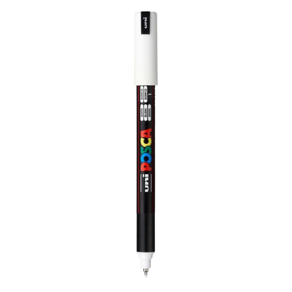 Posca PC-1MR Marker | 0.7mm Extra Fine Tip (White Ink)