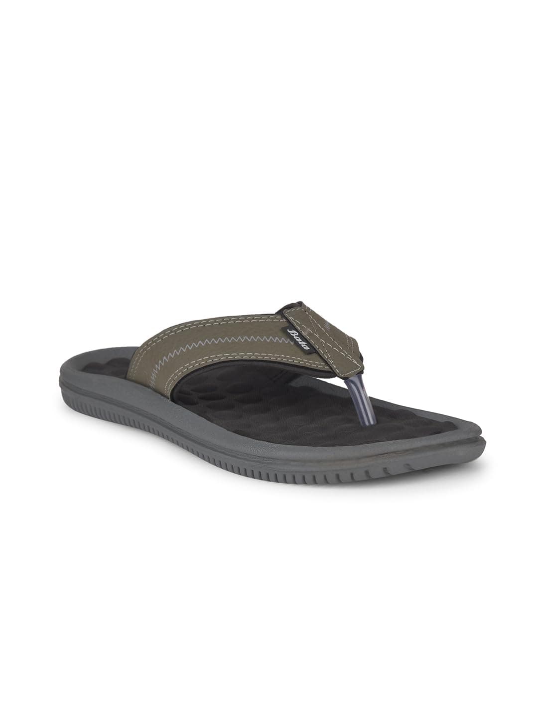 Bata Joy Men's Green Flip Flops - 8 UK (8717039)