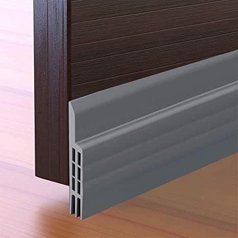 URBANMONK 48 Inch Silicon Door Bottom Sealing Strip | Self Adhesive Door Gap Filler Rubber | Door Bottom Sealing Strip Guard | Protector from Cockroach, Insect, Bugs, Air & Dust | Grey