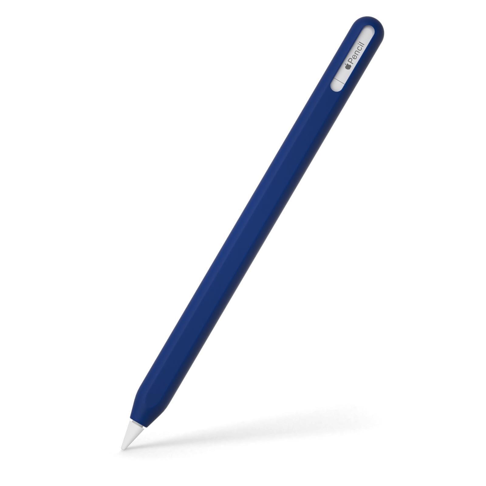 Oboe Silicone Cover Pencil Case Sleeve Compatible with Apple Pencil (USB-C) for iPad Pro 11/12.9 inch Skin (B-Midnight Blue) [Stylus Pencil is NOT Included]