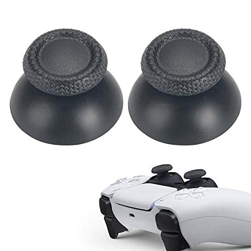 GAMENOPHOBIA Replacement Joystick Analog Caps for PS5 Controller | Anti-Slip Thumb Grips Cover Stick | Thumbstick Caps for PlayStation 5 DualSense Gamepad | Controller Accessories (2 Pcs, Black)