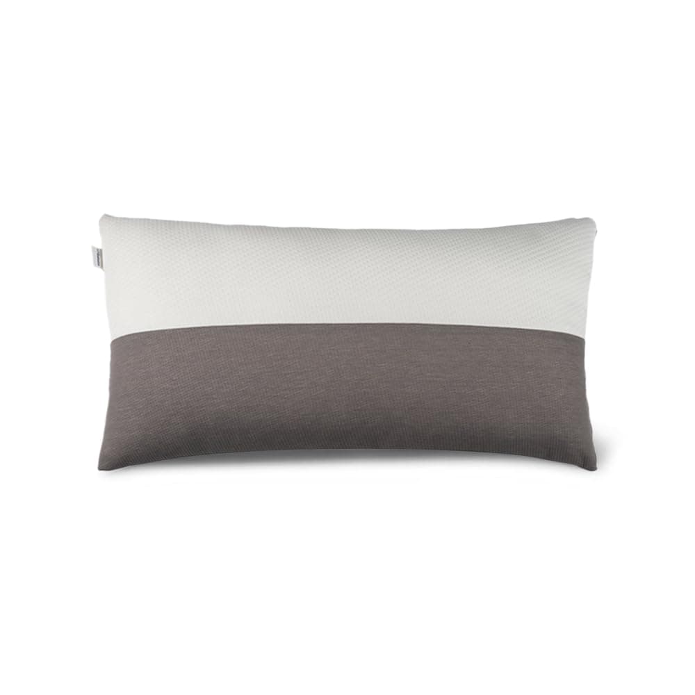 Wakefit Large Sleeping Pillow with Adjustable Height | 36 x 20 Inch | Soft & Fluffy Siliconized Hollow Fiber Fill, Jacquard Cover with Zipper Closure, Free Extra Filling - White & Grey