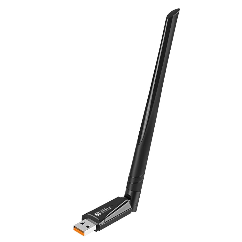 ARVOX AX900 900 Mbps WiFi 6 + Bluetooth 5.4 Wireless Network USB Adapter for Desktop PC with 2.4Ghz/5Ghz High Gain Dual Band 5 Dbi Antenna Wi-Fi, Supports Windows 11/10 MU-MIMO WPA3 OFDMA