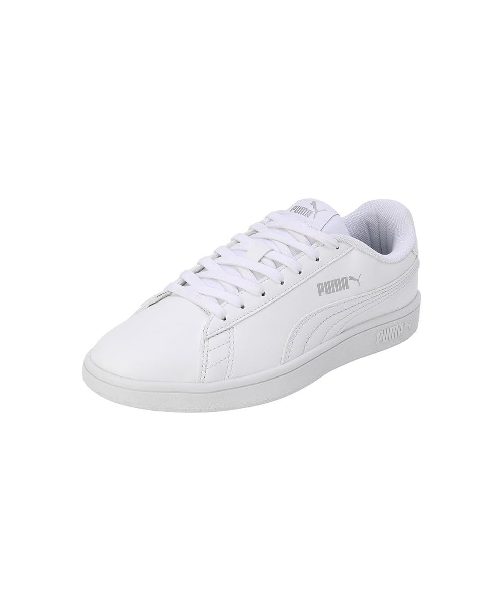 Puma | Smashic Comfort Casual Sneakers | White-Matte Silver | 3UK