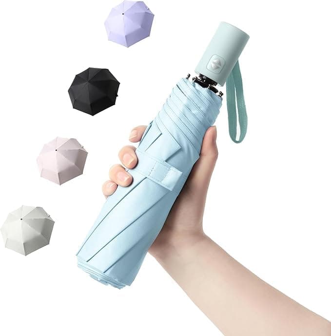 TEKCOOL Umbrella, UV Big Size Umbrella for Sun Protection Rain Windproof Strong Large 3 Fold for Men Women Kids Boys Girls Perfect & Stylish Windproof & Compact!