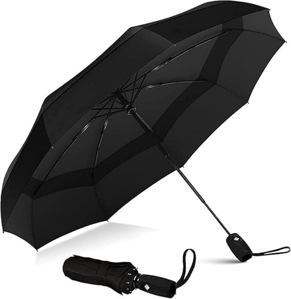 TEKCOOL Umbrella, UV Big Size Umbrella for Sun Protection Rain Windproof Strong Large 3 Fold For Men Women Kids Boys Girls Perfect & Stylish Windproof & Compact?