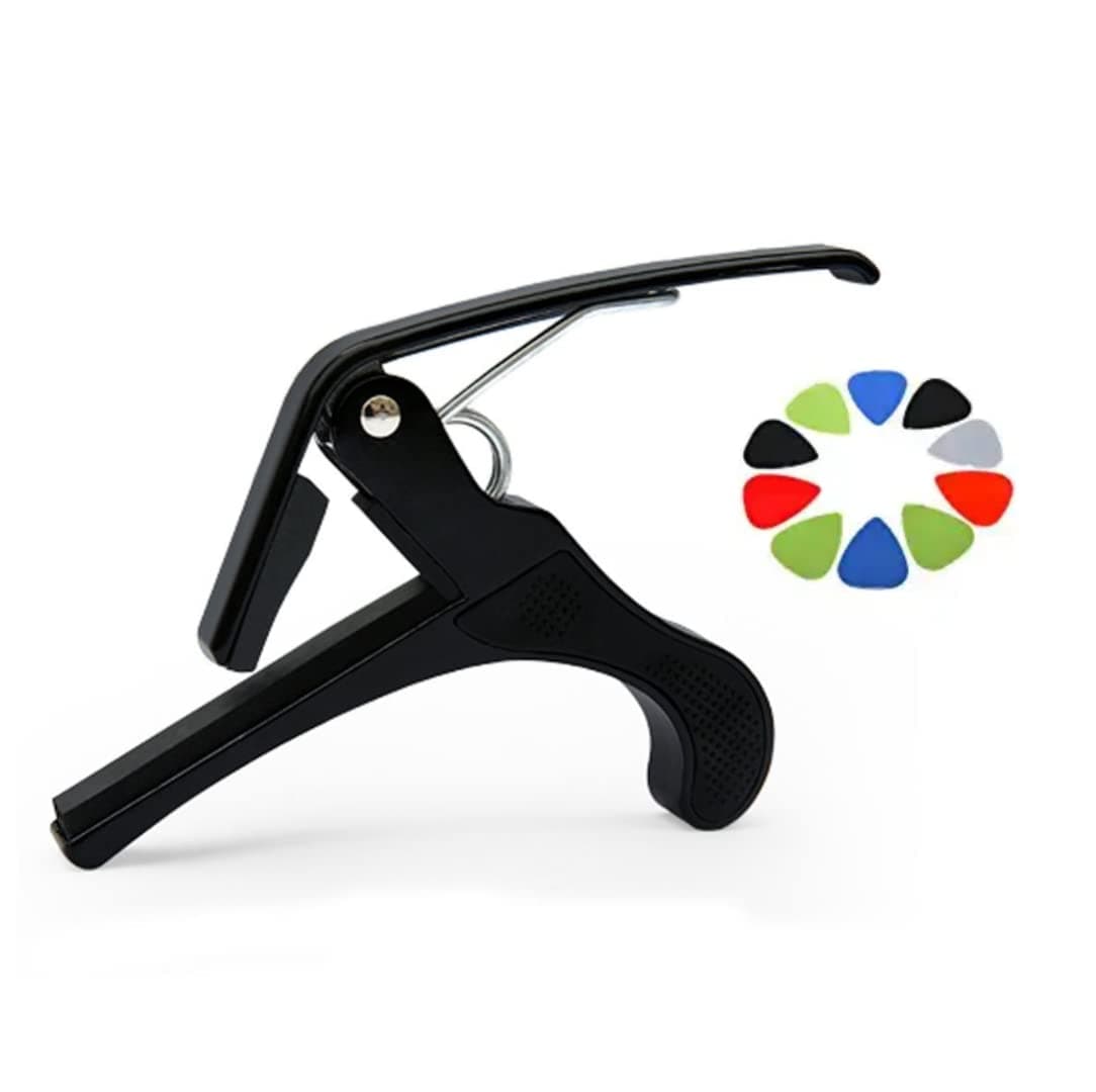 Kadence Capo And 10 Guitar Picks Combo