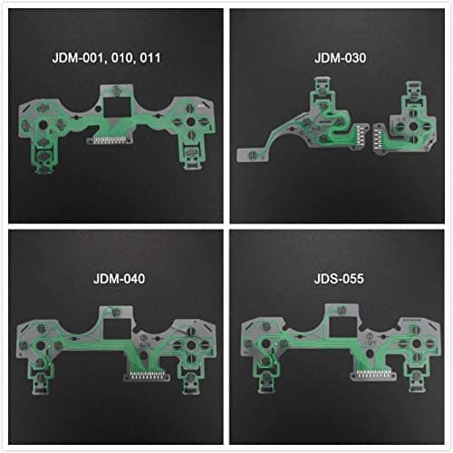 PSS 1Set Button Conductive Film Keypad Flex Cable Buttons Ribbon Circuit Board for Dualshock 4 PS4 Pro Slim JDM-001 JDM-30 JDM-040 JDS 055 Controller (JDM-040)