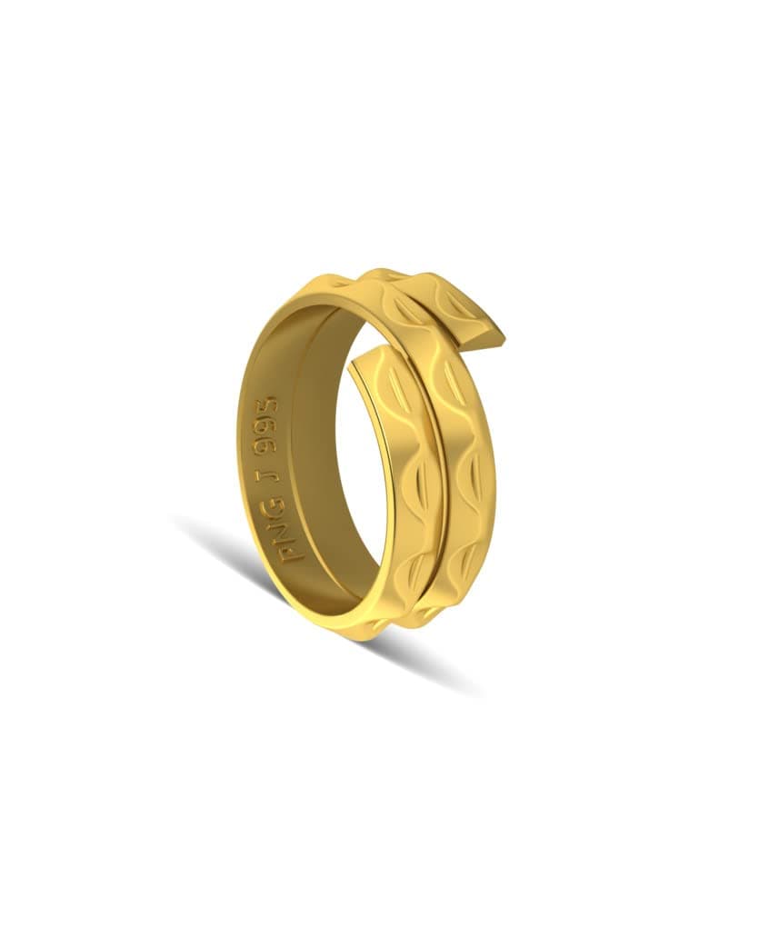 P.N.Gadgil Jewellers 1 gm Vedhani Gold Ring 24 kt (995)