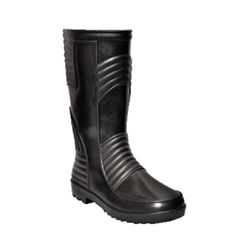 Hillson Welsafe Safety Gumboots with Lining, Black, Size 8 UK TC07HLS0177