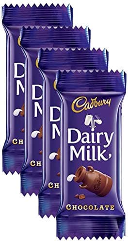 Cadbury Dairy Milk Chocolate bar, 13.2gm (Pack of 4) Promo Pack
