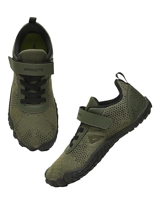 Impakto Barefoot Rooted Wide feet Shoes for Men | Lightweight & Training Shoes with Soft Sole & Superior Grip | Running on Soft Grounds, Jogging & Regular Gym Shoes