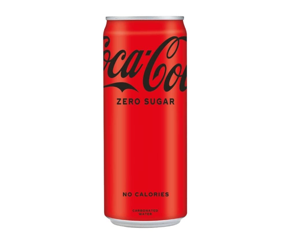 Coca-Cola Zero Sugar, No Calories Soft Drink Can, 300 Ml - Cola