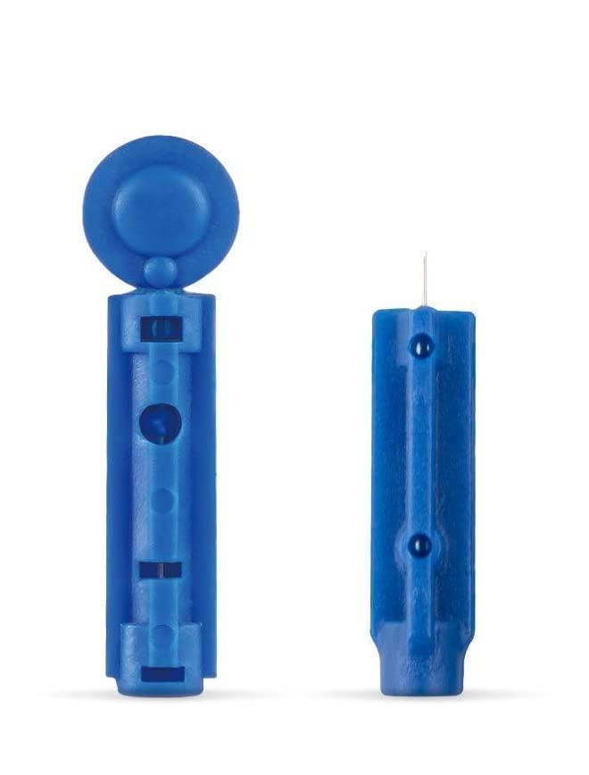 Thermomate 100 Round Blood Lancet 100 Pieces Glucometer Lancets, Multicolor