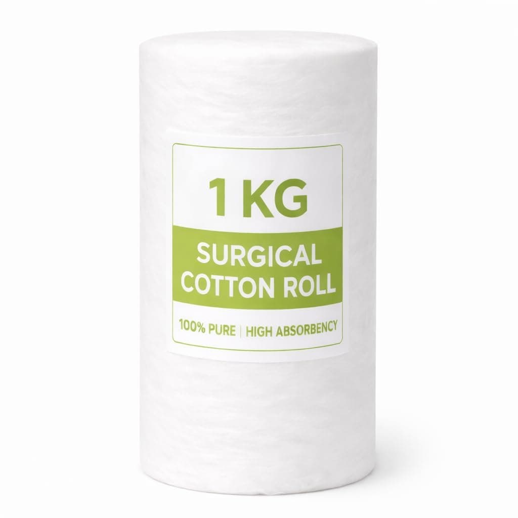 ECOFABB 1KG OR 500GM *2 Surgical Cotton Roll | 100% Pure Absorbent Cotton Wool for Medical & BEAUTY Use