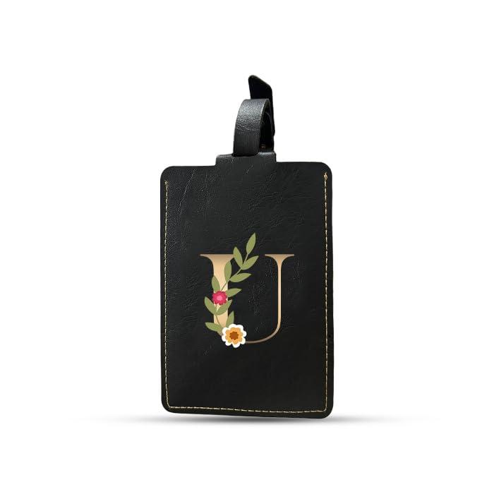 The Messy Corner Blossom Luggage Tag | Luggage Tag for Men & Women | Alphabetical Initial Travel Tag | Travel Identification Tag for Bag & Backpacks | Unisex Travel Gift |AZ| (U)