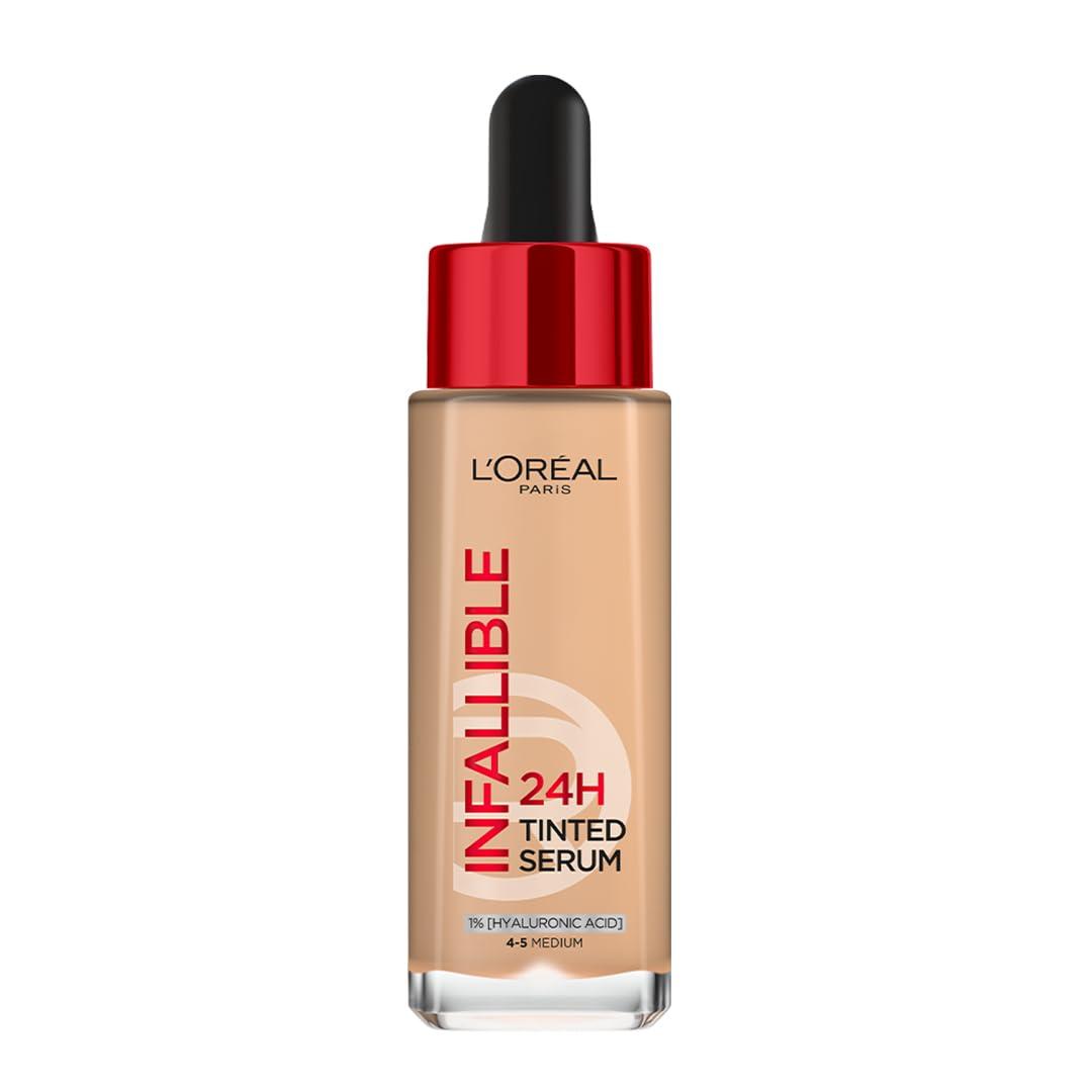 L’Oreal Paris Infallible 24H Tinted Serum Foundation, 4-5 Medium