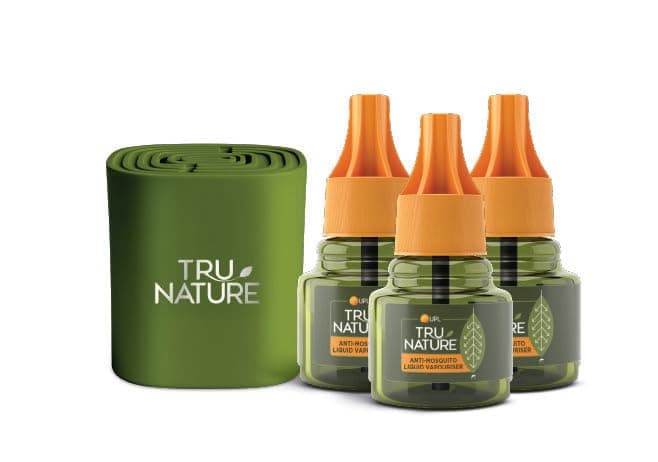Tru Nature Herbal Mosquito Repellent Machine + 45ml x 3 Liquid Refill (45 ML) | Paediatrician Certified | Plant Based | Universal Refill