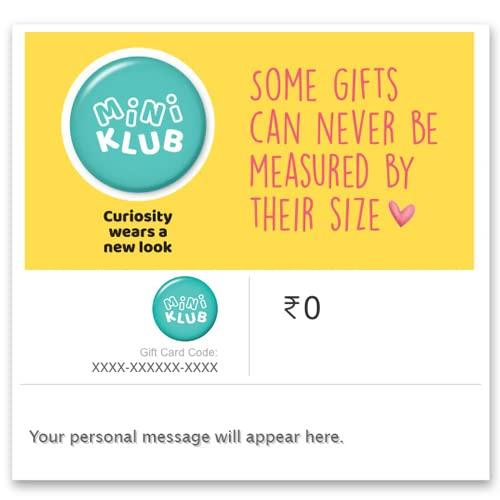 miniklub | Flat 10% off | E-Gift Card | Instant Delivery | Valid at exclusive stores |1 Year Validity