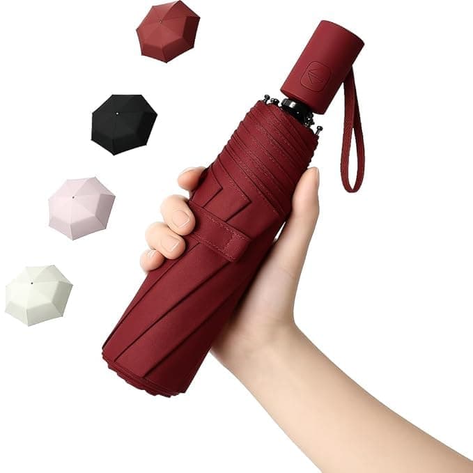 TEKCOOL Umbrella, UV Big Size Umbrella for Sun Protection Rain Windproof Strong Large 3 Fold for Men Women Kids Boys Girls Perfect & Stylish Windproof & Compact!