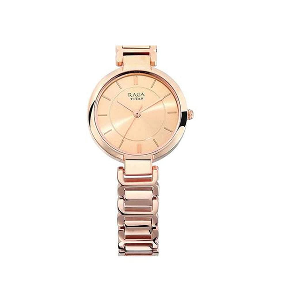 Titan Raga Viva Analog Rose Gold Dial Women's Watch -NM2608WM01 / NL2608WM01/NP2608WM01