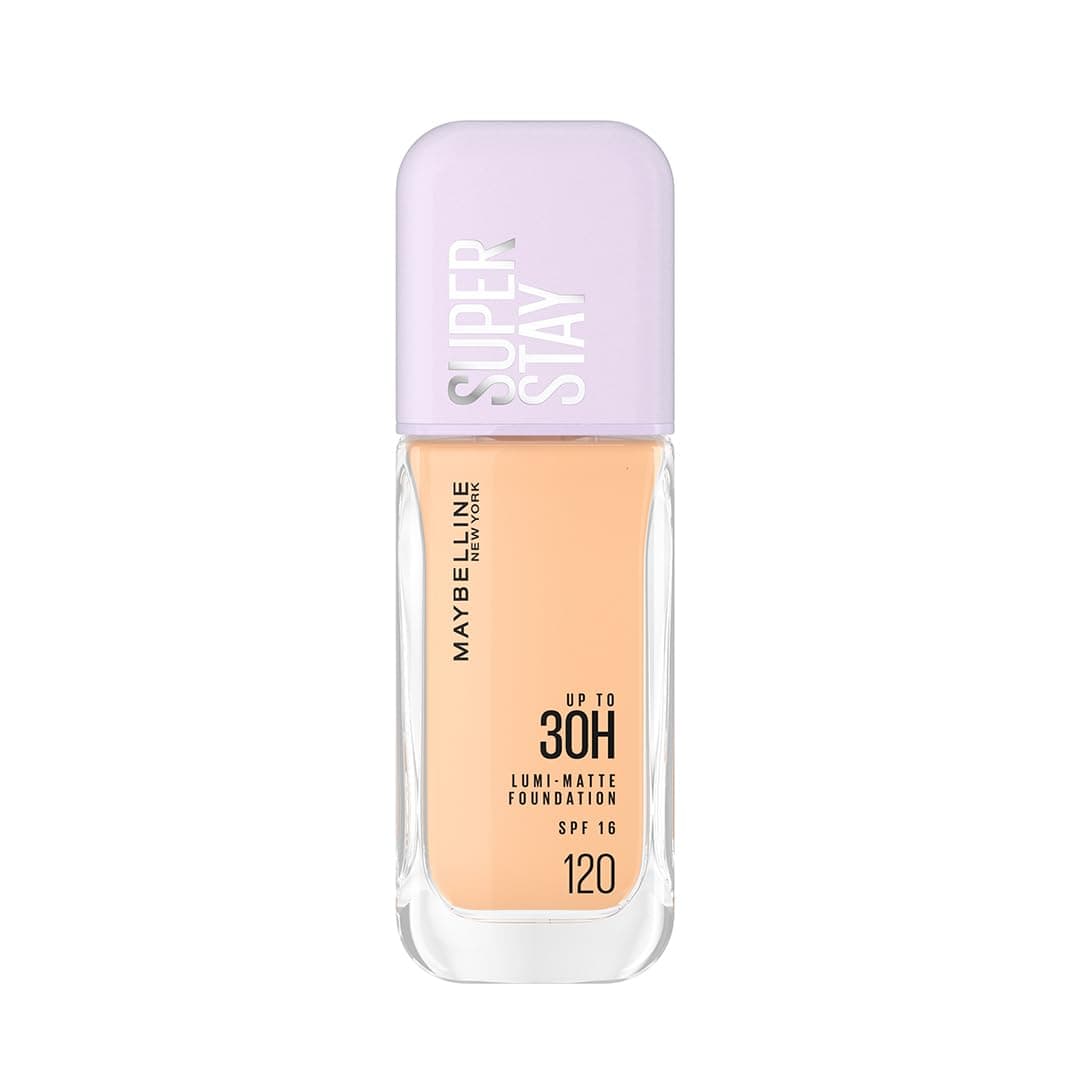 Maybelline New York Super Stay Lumi Matte Liquid Foundation, 120