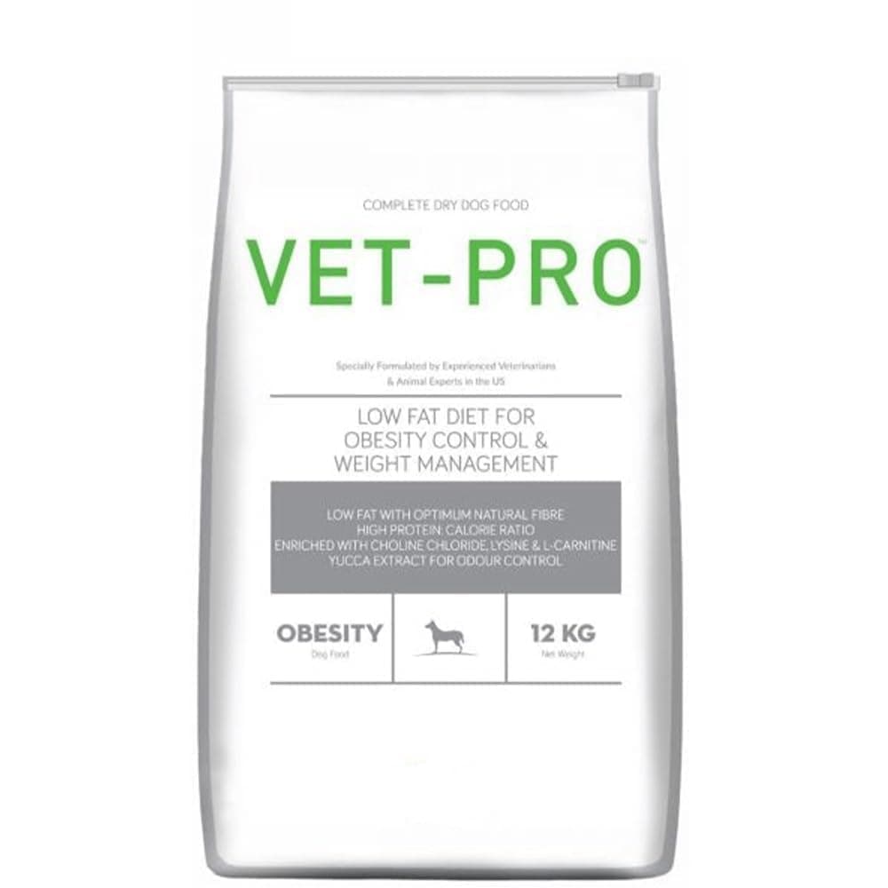 Drools Vet-Pro Obesity Pellet Adult Dog Food, Chicken Flavour, 12Kg, 1 Count