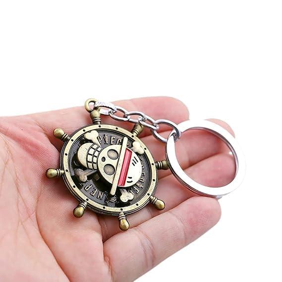 FowWelt Universal Keychain for Men & Women – Heavy Duty Metal, Anime 3D, Quick Release | Car, Bike, Home, Office | Gift-Ready | Multiple Styles - Luffy - Multicolor