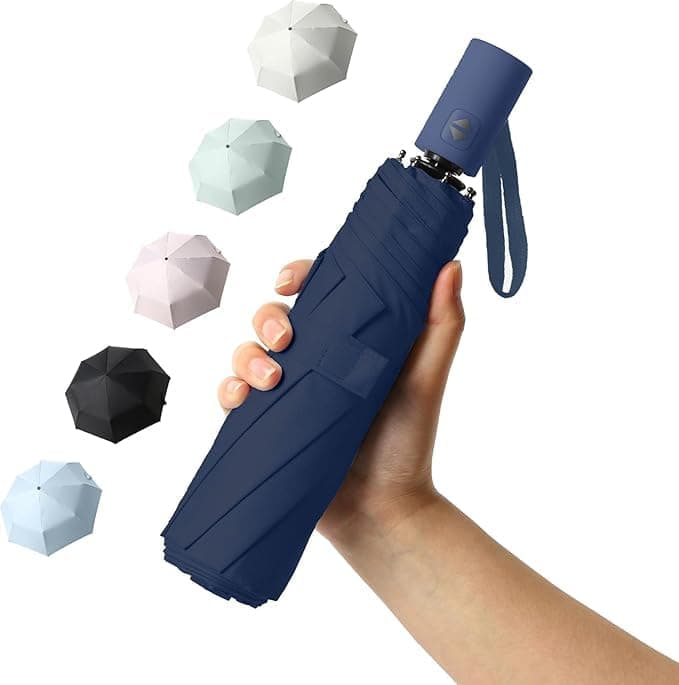 TEKCOOL Umbrella, UV Big Size Umbrella for Sun Protection Rain Windproof Strong Large 3 Fold for Men Women Kids Boys Girls Perfect & Stylish Windproof & Compact!