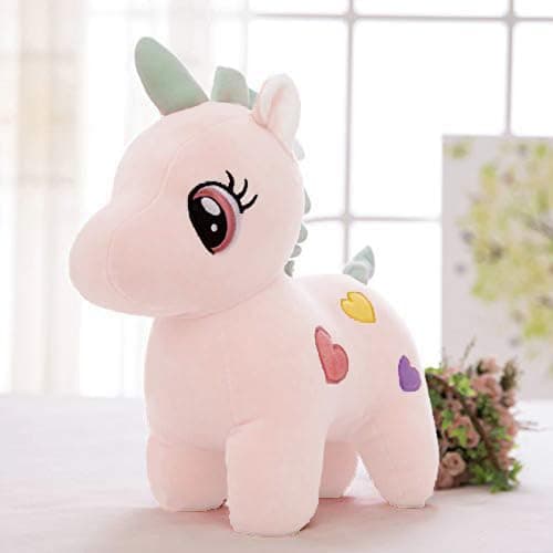 HUG 'n' FEEL SOFT TOYS Long Soft Lovable hugable Cute Giant Life Size Teddy Bear. (New Soft Toys, Pink Unicorn 25cm)