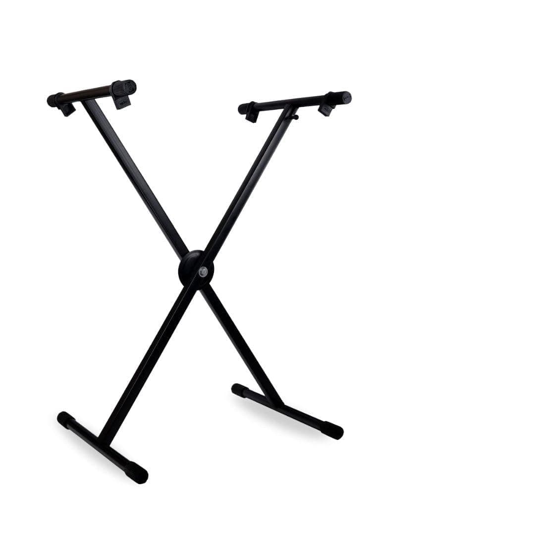 DOLPHIN Heavy-Duty Single-X Adjustable Piano & Keyboard Stand with Secure Locking Mechanism, Sturdy Metal Construction for Home, Studio & Stage Use (Model DP10)
