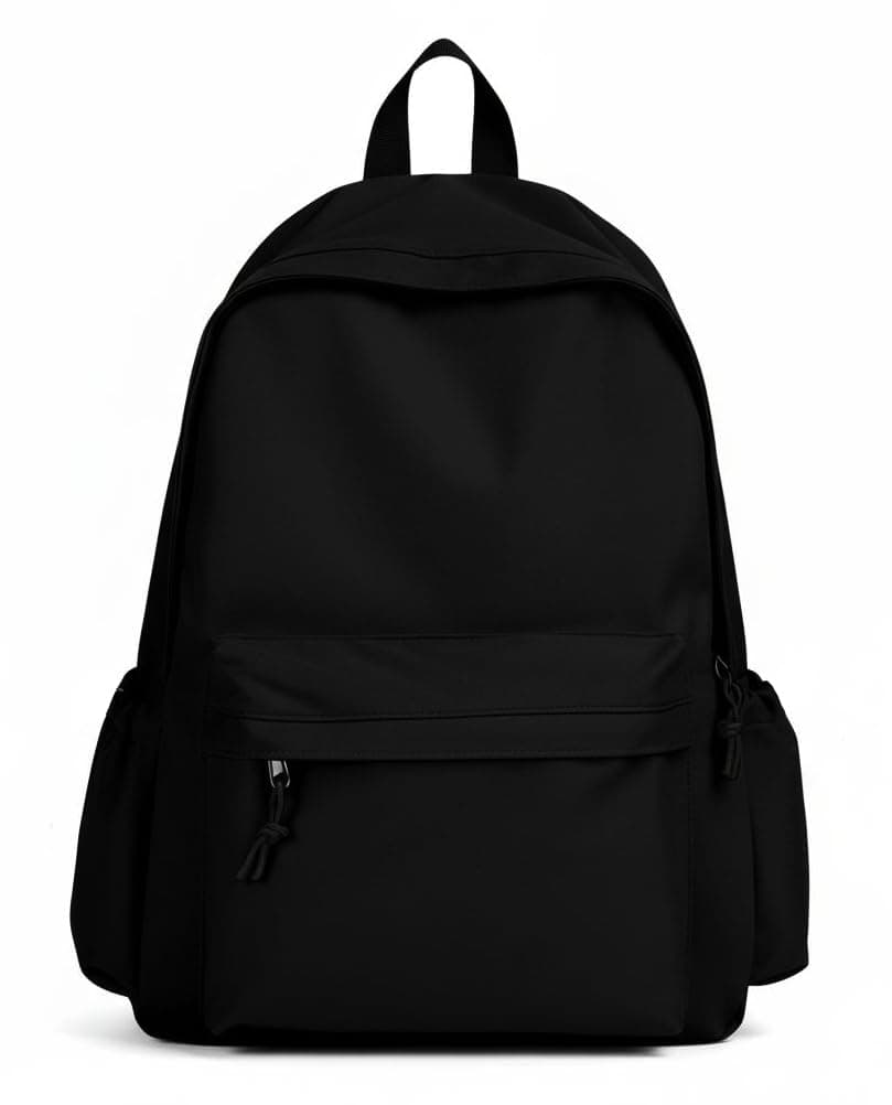 Half Moon WBAG-118 Anti-Theft Laptop College Bag | 2 compartments, bottle holder, organizer, school bag for boys and girls, college bag for women and men, office bag, travel bag man (Dark Black)