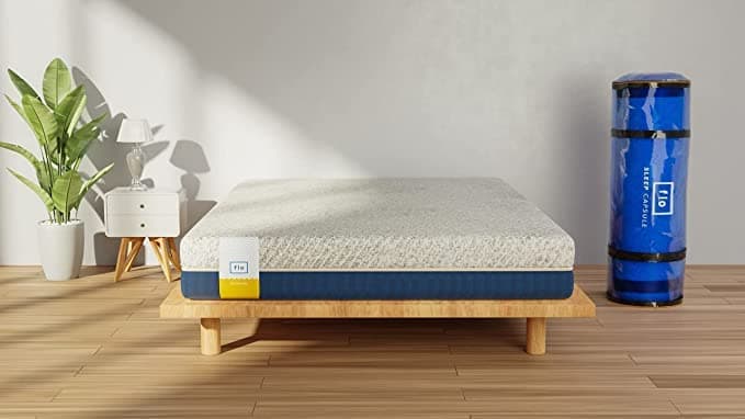 Flo AntiGravity™ Charcoal Infused Orthopedic Mattress with ShapeShield™ Technology | Medium Firm Feel | 100% Natural Latex Mattress in Double Size (72x48x8) | 10 Year Warranty