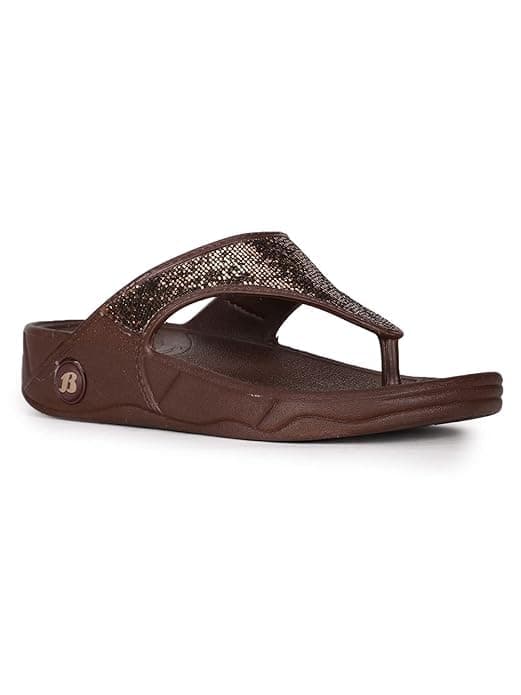 Bata Women's KAFI E Brown Flip Flops - 8 UK (5724014)